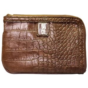 9 & Co. Wallet Change Wrist Purse NWOT Brown